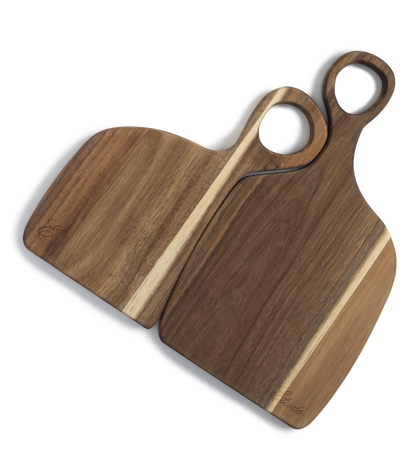 Wood charcuterie board set