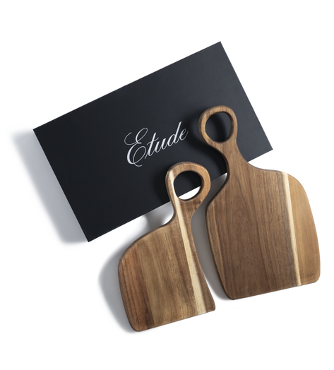 Wood Charcuterie boards in Etude gift box