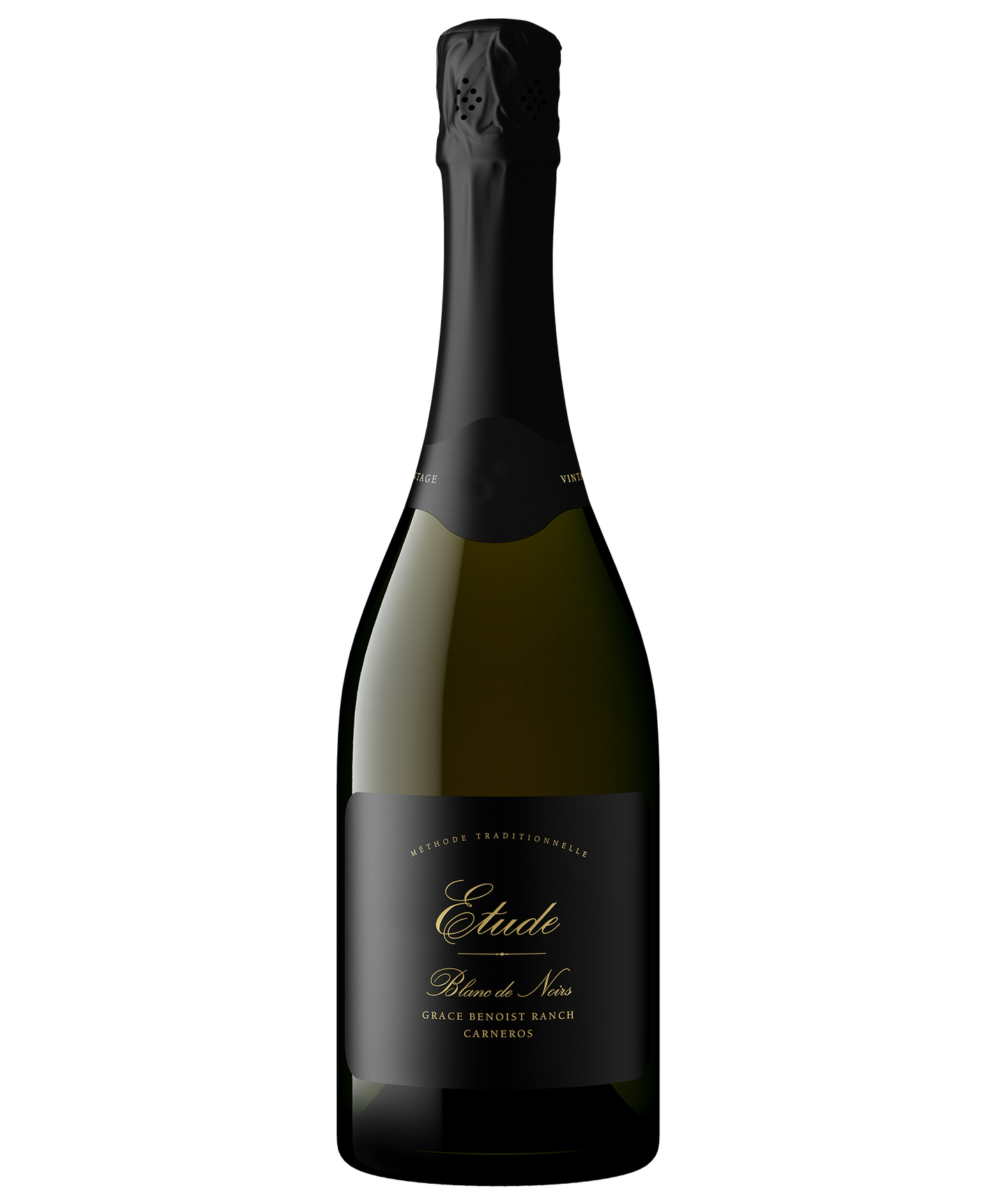 A bottle of Etude Grace Benoist Ranch Carneros Blanc de Noirs