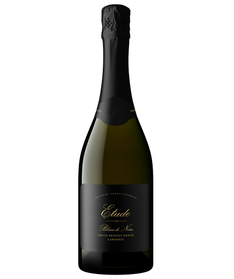 A bottle of Etude Grace Benoist Ranch Carneros Blanc de Noirs