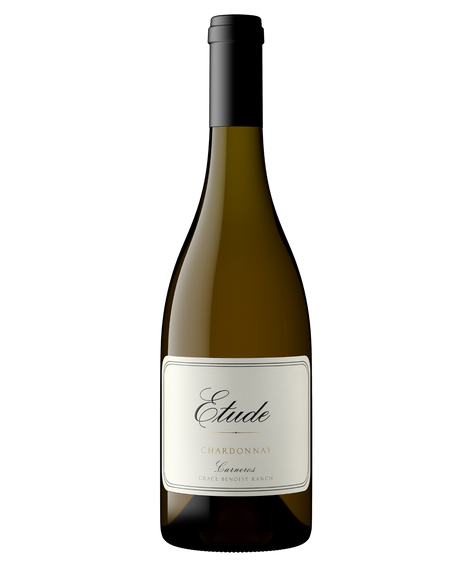 A bottle of Etude Grace Benoist Ranch Carneros Chardonnay