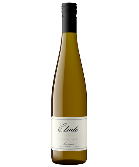 A bottle of Etude Grace Benoist Ranch Carneros Pinot Gris