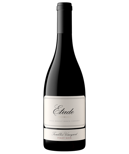 A bottle of Etude Temblor Vineyard Estate Grown Carneros Pinot Noir.