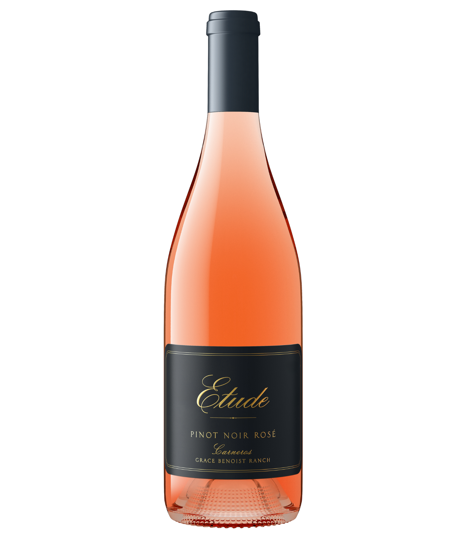 A bottle of Etude Carneros Rose from Grace Benoist Ranch